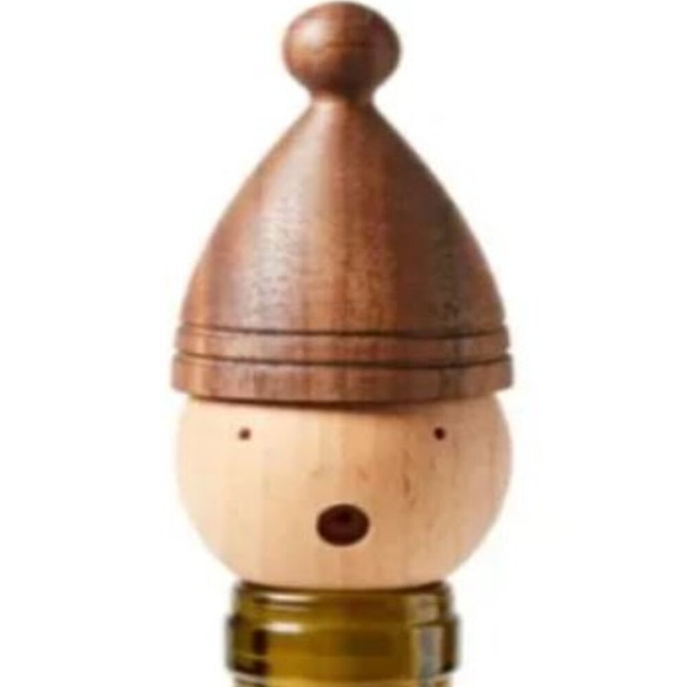 Farmhouse Pottery Woodland Wine Topper - Gunter Character New In Box